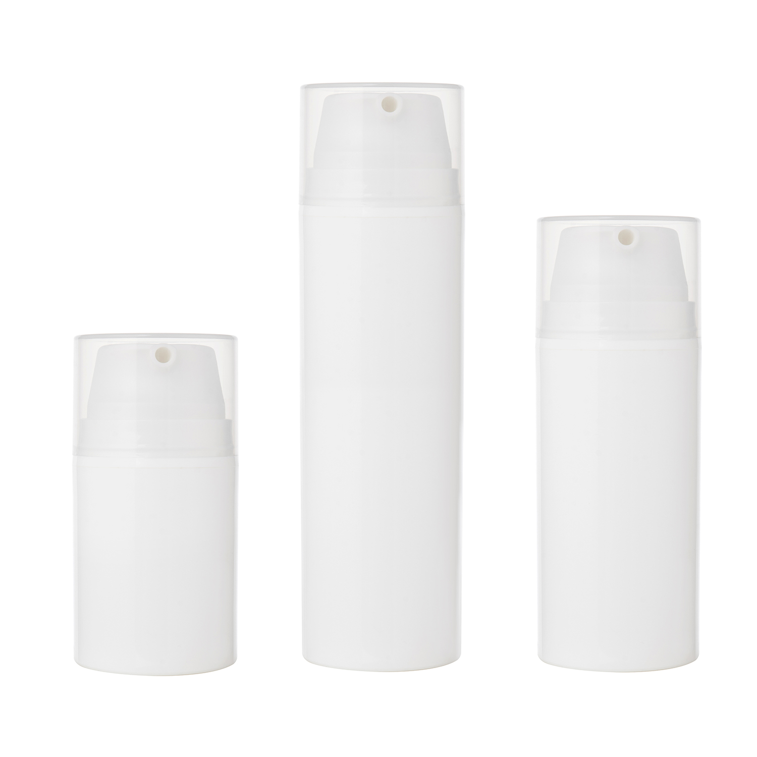 50ML 100ML 150ML White PP Airless Cosmetic Pump Bottle Cosmetic Packaging