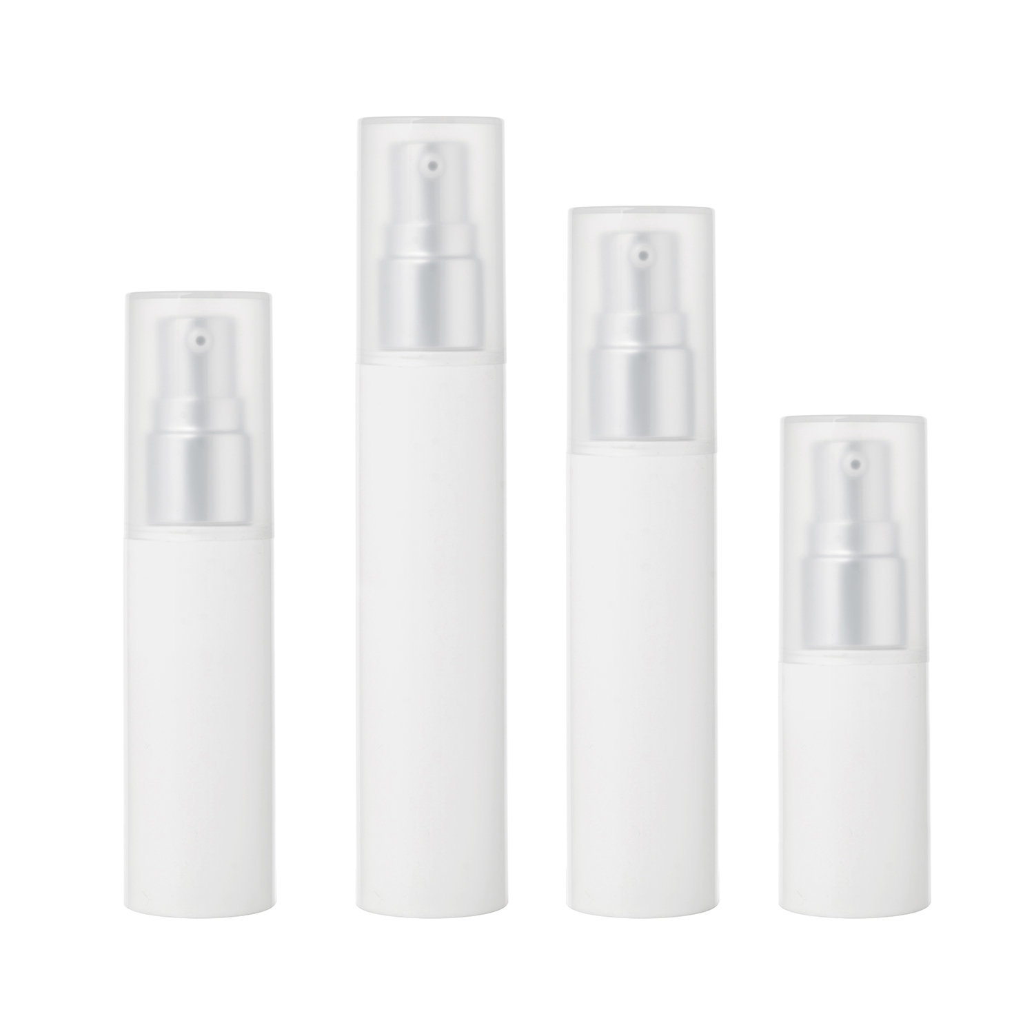 15ML 30ML 40ML 50ML White PP Airless Cosmetic Pump Bottle Cosmetic Packaging