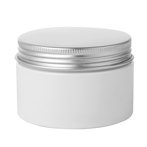 80g 100g 120g 140g 180g 190g 200g White Plastic PET Jar With Aluminium Lid