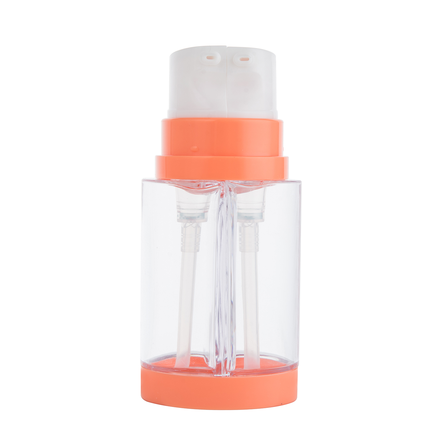 30ml*2 Plastic Bottle Cylinder Dual Chamber PET Lotion Pump Bottle