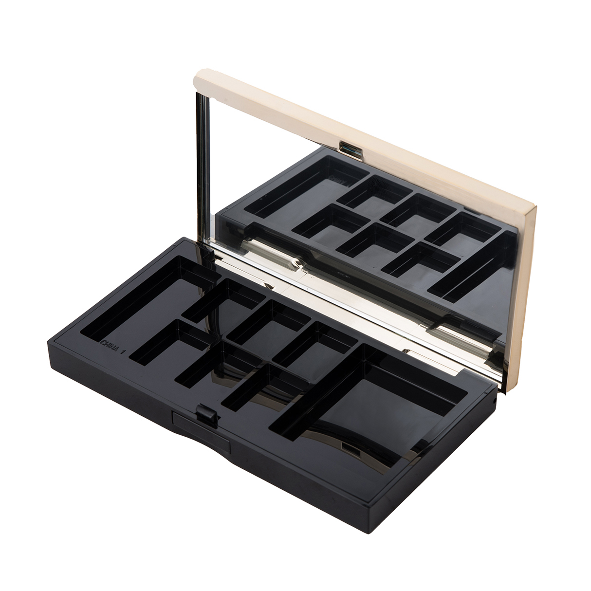 10.5g ABS Empty Eye Shadow Palette Eyeshadow Palette with Mirror Empty Eyeshadow Palette Packaging