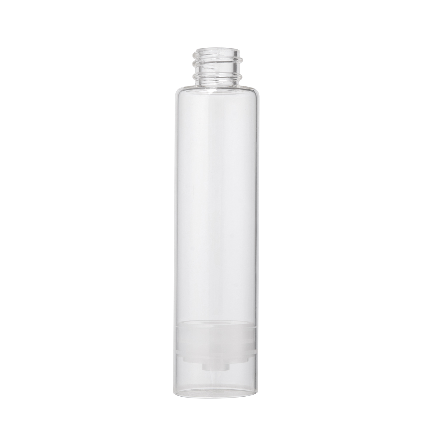 50ml PET Cylindrical Refillable Airless Bottle Wholesale Replaceable Cosmetic Airless Pump Bottle