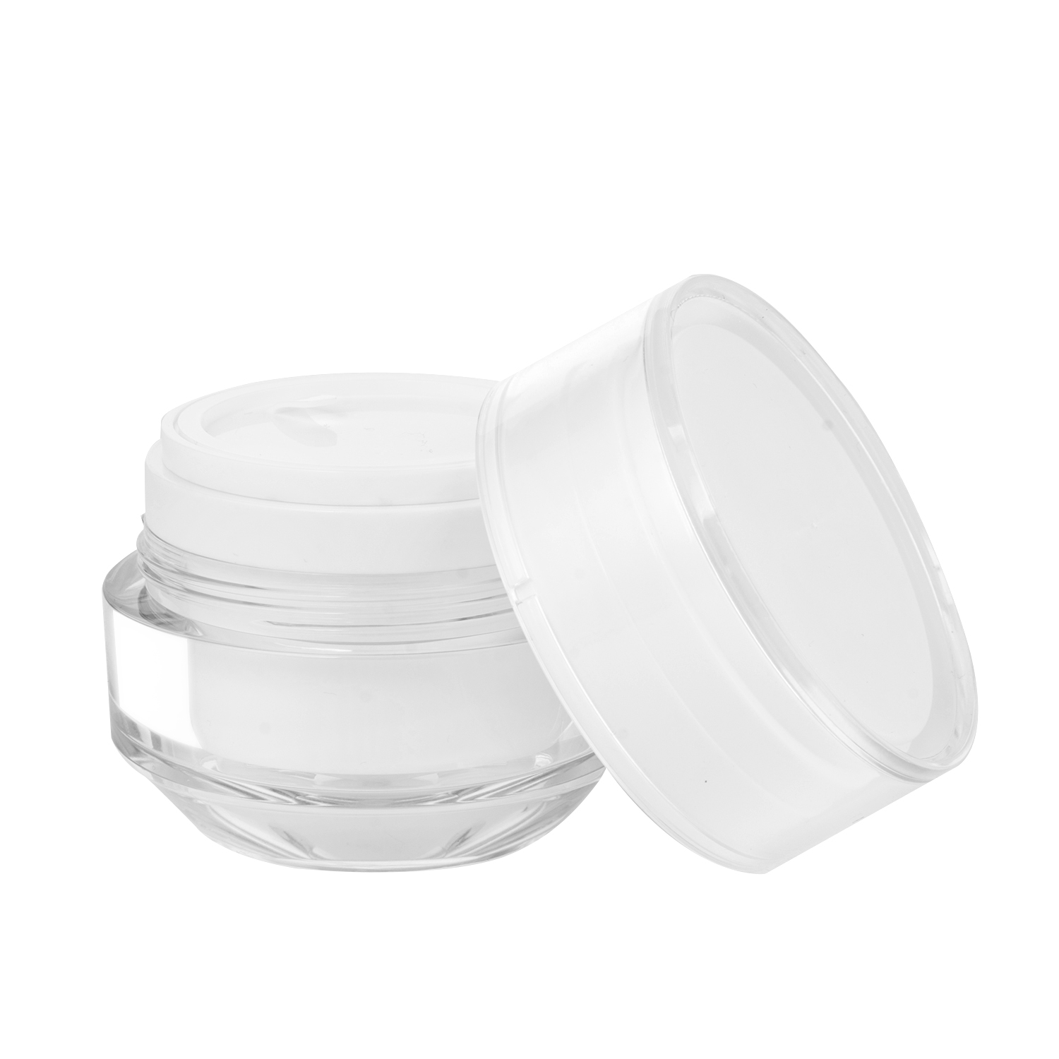 50g Refillable Plastic Jar With Replaceable Inner High Quality Sustainable Cosmetic Packaging