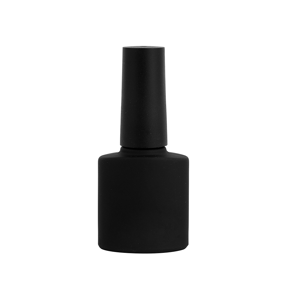 8ML Black Oval Empty Nail Polish Glass Bottle