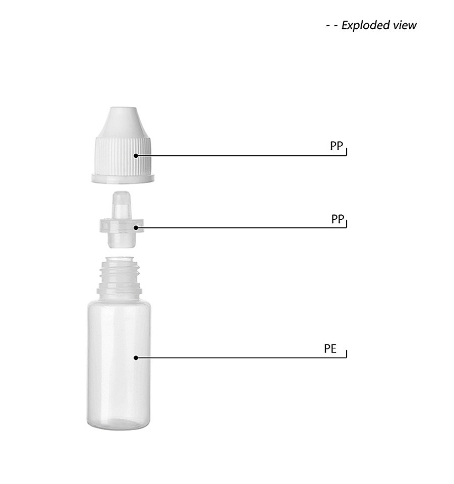 10ml Plastic Cosmetic Dropper Bottles