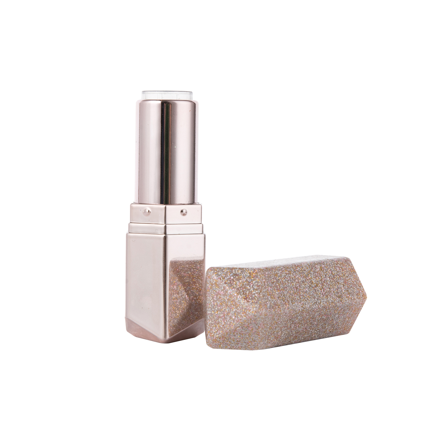 3g Luxury Bling Gold Lipstick tube Custom Press Unique makeup Lipstick