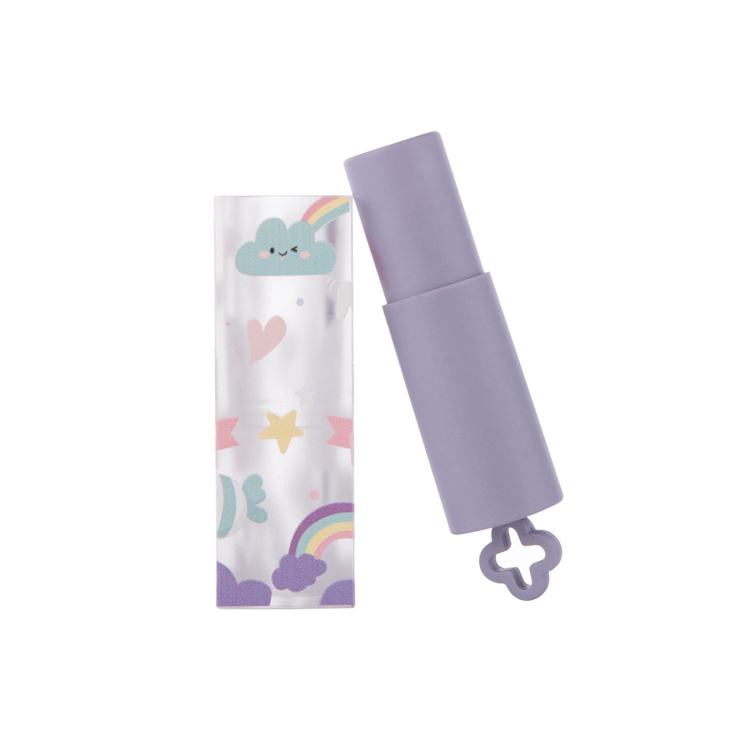 3.5g Purple empty lipstick tubes lip balm container cosmetic personal care tubes