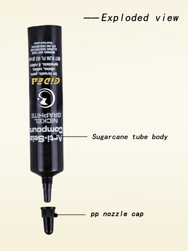10ml-200ml Custom Sugarcane Tube Bioplastic Squeeze Cosmetic Biogradeable Tube Packaging
