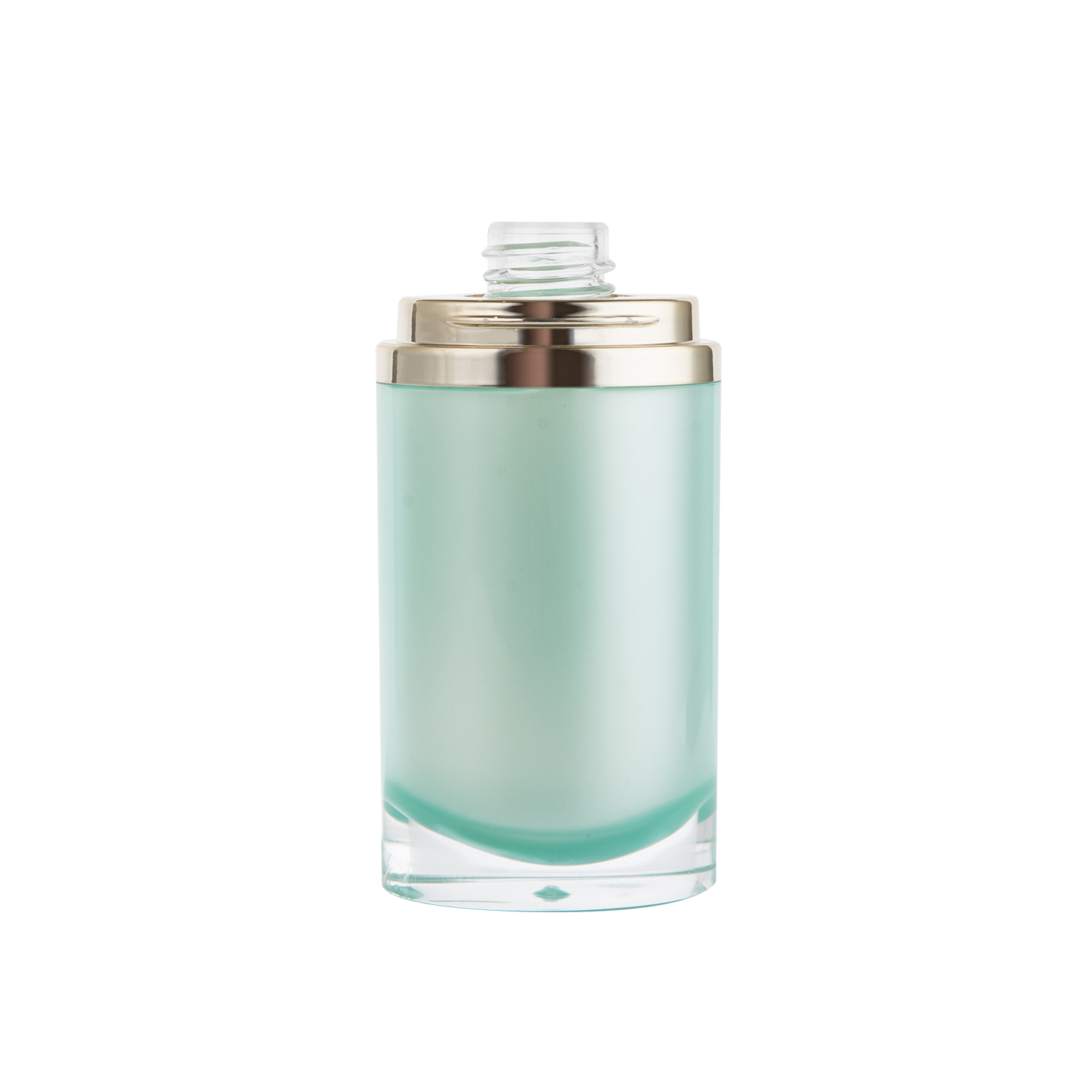 30ml 50ml Oval Plastic Cosmetic Acrylic Bottle with Pump