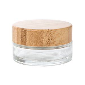 50g Bamboo Cap With Glass Cream Jar