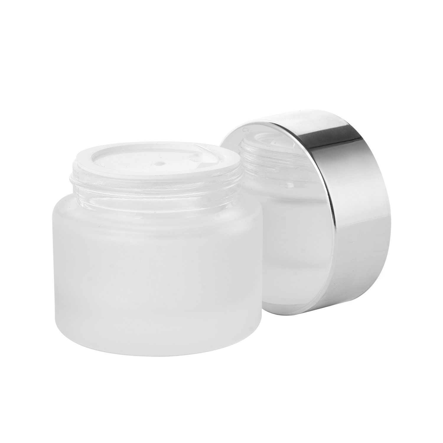 50g Round Skin Care Glass Jar for Cream Cosmetic 