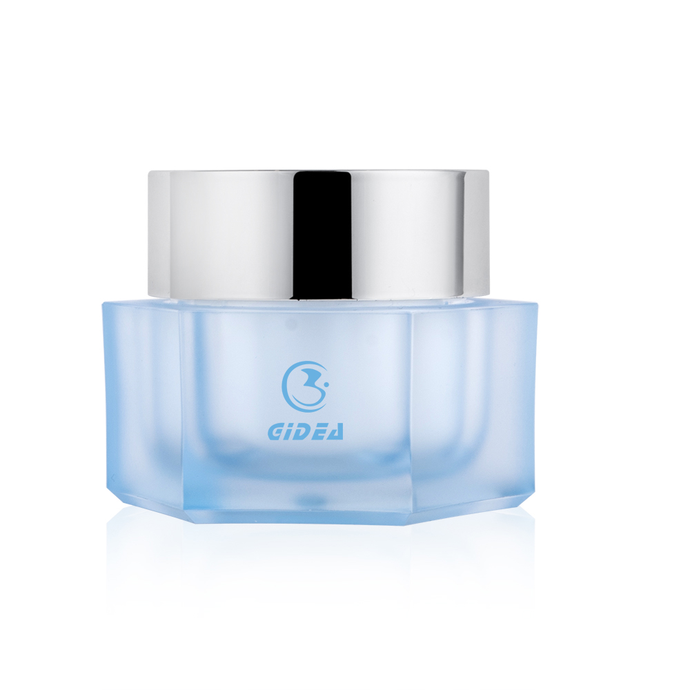 15g 30g 50g Cream Pot Blue Body Acrylic Cosmetic Jar Wholesale Cosmetic Packaging