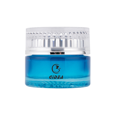 40g Blue Color Cream Jar Makeup Cosmetics Glass Jar