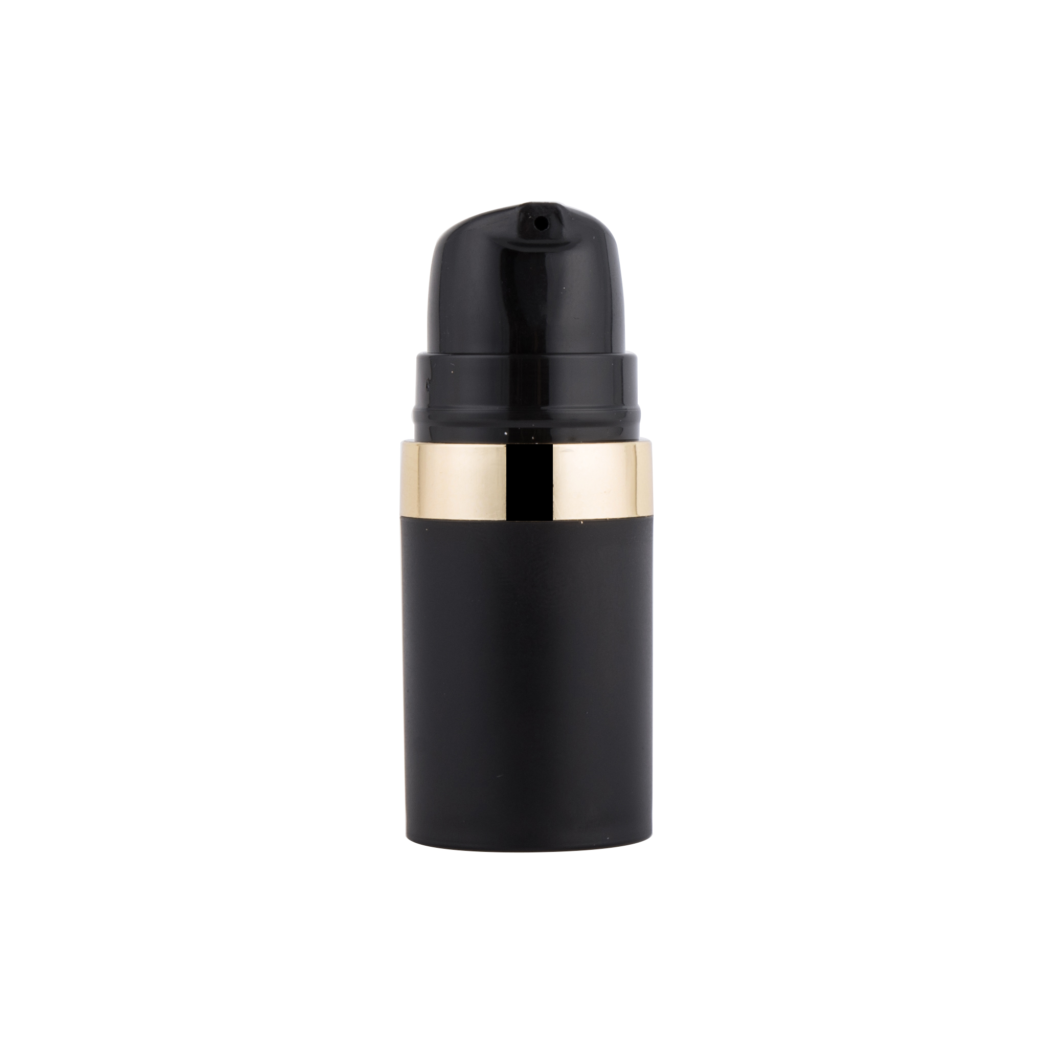Black Plastic Lotion Cosmetic Bottle