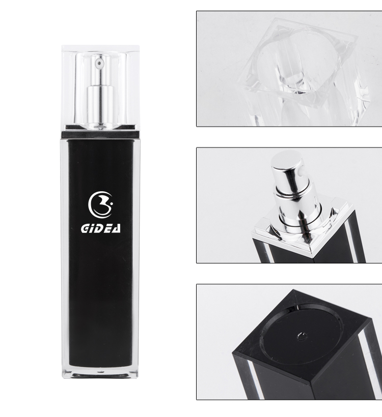  100ml Black Spray Perfume Plastic Bottle