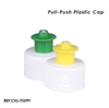 plastic water bottle cap push pull 28/410