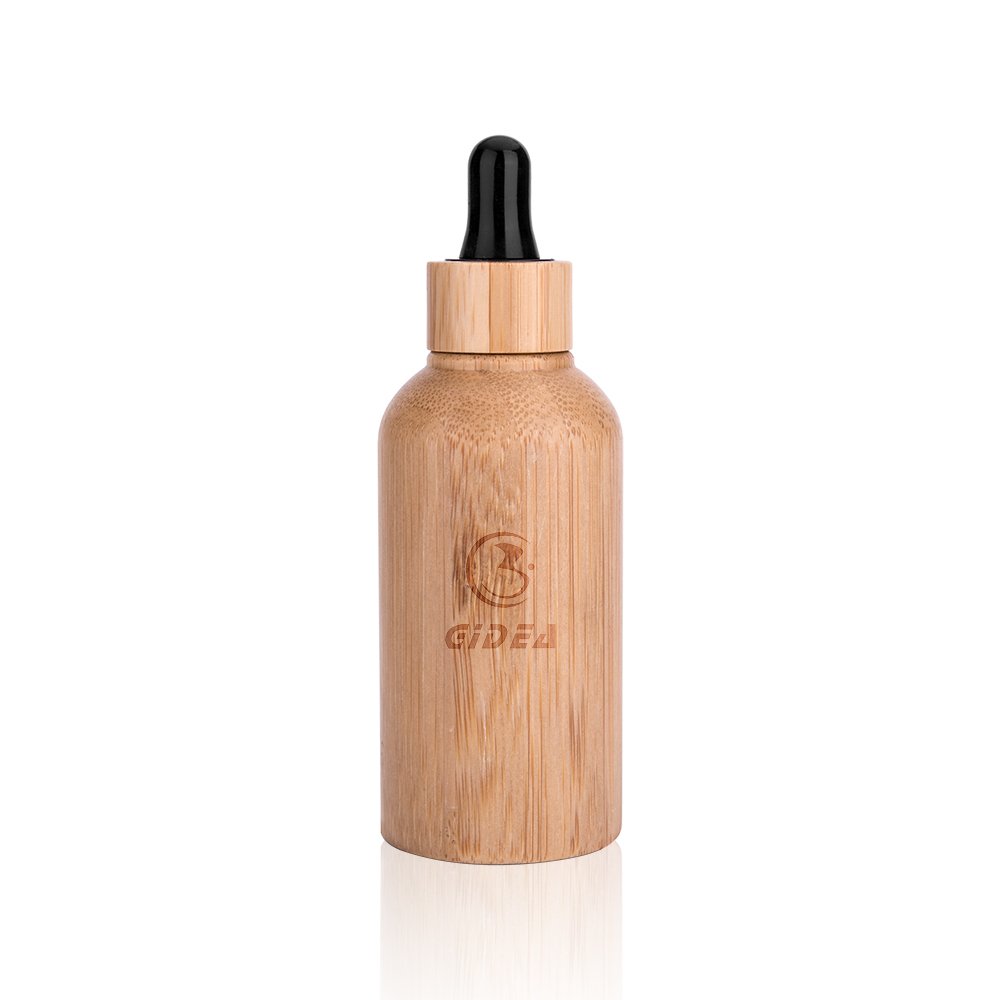 15ml 30ml 50ml Bamboo Cosmetic Essential Oil Bottle Packaging With Dropper